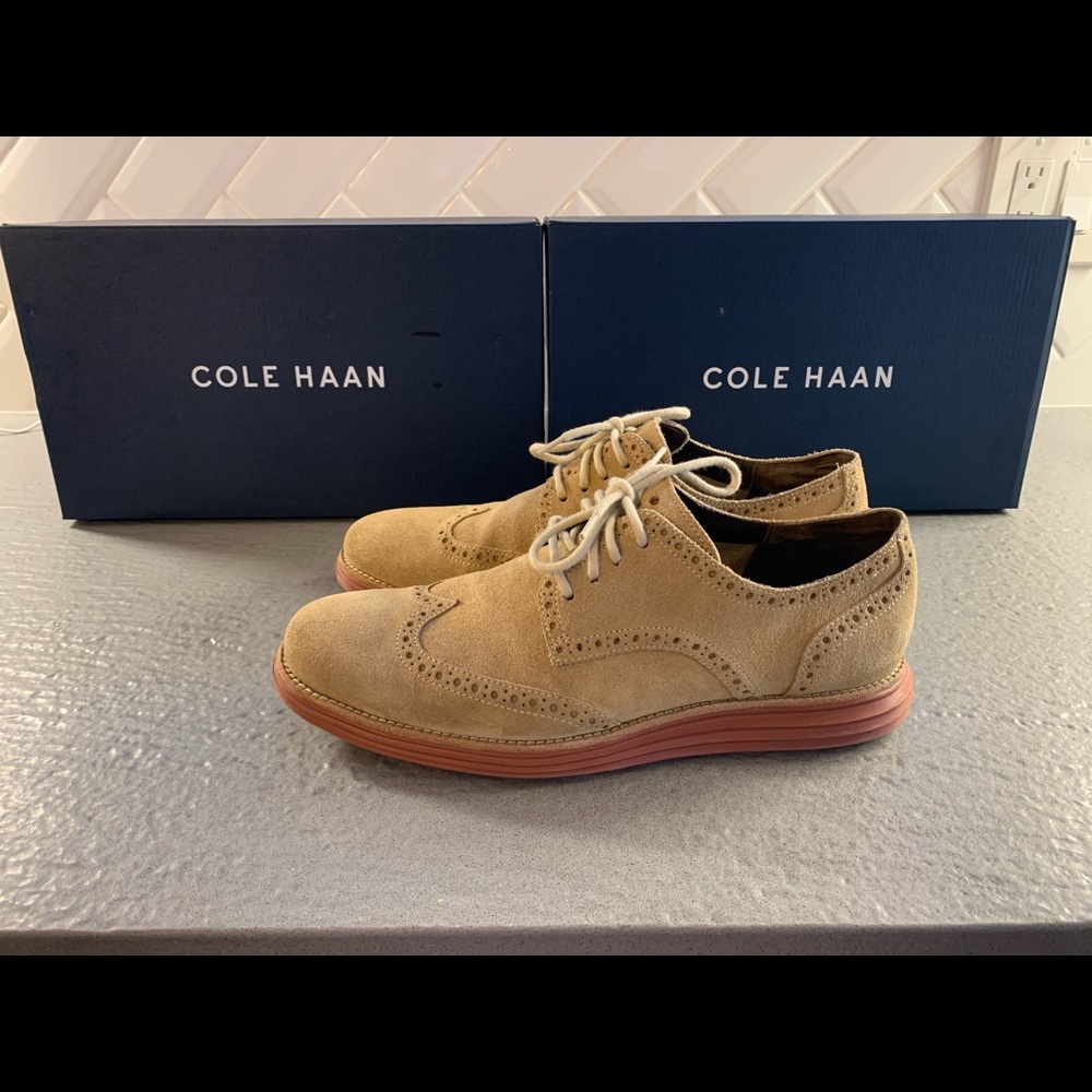 Cole Haan Lunagrand Wingtip Oxford suede